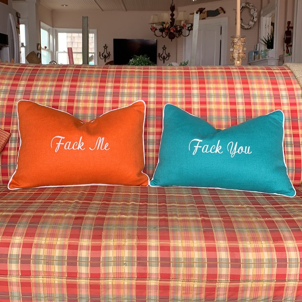 Funny Custom Pillows Ryan Studio Fack Me Fack You